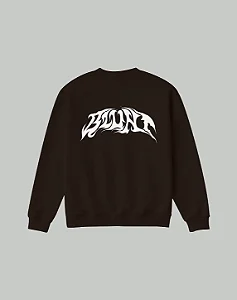 MOLETOM BLUNT CARECA LOGO MARROM