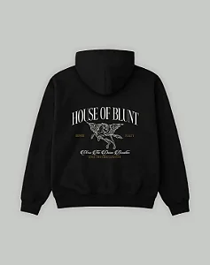 MOLETOM CANGURU BLUNT HOUSE PRETO