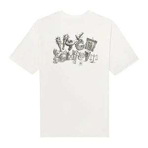 CAMISETA HIGH TEE CRAZY LETTER WHITE