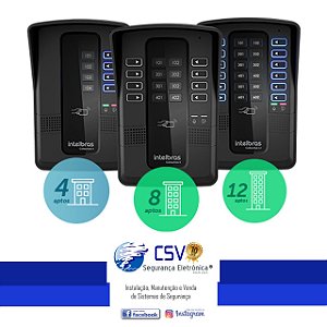 Porteiro Coletivo Intelbras Collective 4i - 8i ou 12i Linha i + Instalação*