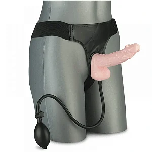 Cinta Peniana Com Pênis Realístico Inflável 17 X 4 cm