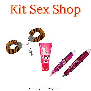 Kit Sex Shop - Canetas Comestíveis - Algema - Xana Loka-  BRINDE Lubrificante Íntimo Aquagel Sachê 5g