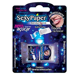 Sexy Paper Sensations - Laminas comestiveis Zero Açúcar  - Extra Forte
