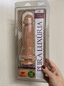 Prótese Com Vibro E Ventosa 17x4cm Sexy Fantasy 2 PILHAS DE BRINDE