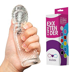 Capa Peniana Em Silicone Extender 15,5x4cm