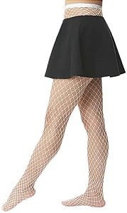 Meia Calça Arrastão Perrutextil - Branco