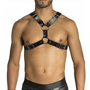 Harness Para Peitoral X Em Couro