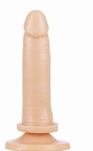 Pênis Realístico e Ventosa 15 x 3,3 cm cor Bege
