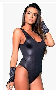 Body Sensual Cirré Natalia 01 Body 01 Par de Luvas