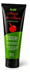 Lubrificante Beijável A Base De Água- Sabor Maça do Amor 50ml- Intt