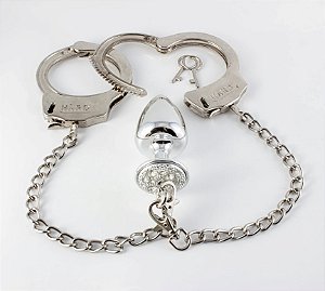 Algemas x Plug Anal Cravejado P (HA146C) -Cromado