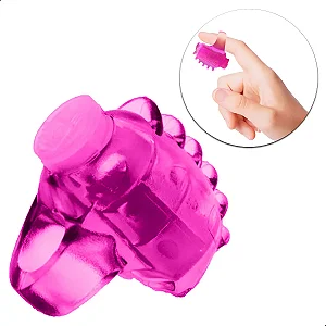 Micro Dedeira Cápsula Vibratória Com Cerdas Massageadoras Potente Vibração