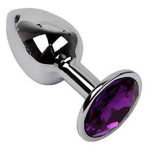 Plug Anal Aço Inox  Feminino e Masculino Dilata Lubrifica -Tamanho G