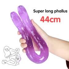 Dildo Prótese Dupla Em Jelly Super Flexível  Double Dones I Cor: Roxo
