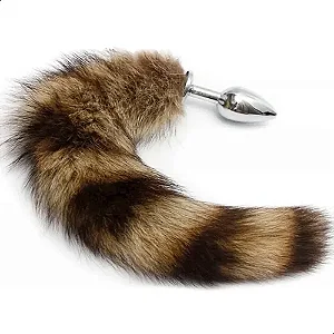 Plug Anal Rabo - Marrom  Tamanho M