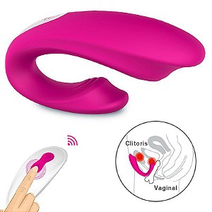 Estimulador de Casal Recarregável - Wejoy RCT - S-Hande Cor Roxo/Pink