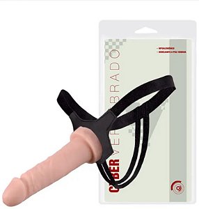 Cinta Com Pênis EM CYBER 18X4CM Cor Bege CKT723