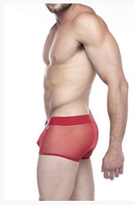 Sungão em Tule com Transparência Vermelho