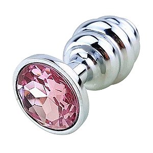 Plug Anal   Escalonado Metal Pedra - Tamanho P