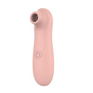 Sugador de Clitóris RECARREGÁVEL Vibrador Estimulador de Clitóris com 10 Níveis Vibrações USB – Silicone Aveludado Rosa