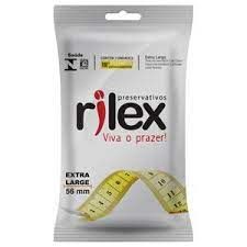 Preservativos RILEX Extra Large 56mm  Comprimento Mínimo: 160mm- 03 Unidades Rilex