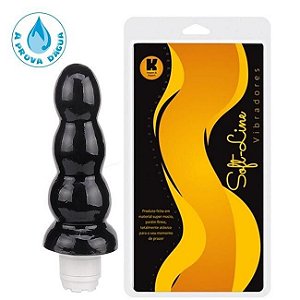 Plug Anal C/ Vibro 16 X 4,50 CM Cor Preto