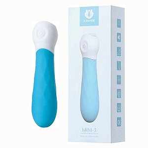 Vibrador de Clitóris - Recarregável - Mini 3 - S-Hande Possui 9 Modos de Vibração ( Azul)