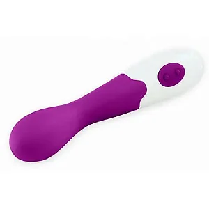 Vibrador Ponto-G Pretty Love Bishop - Puro Silicone - 30 Níveis de Vibração COR ROXO/2 PILHAS BRNDE
