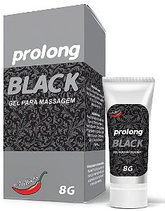 Gel Prolongador De Ereção E Retarda Prolong Black 8gr (  Prolongamento Da Ereção E  Retarda A Ejaculação)