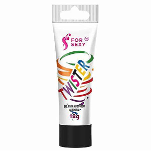 Twister Gel Excitante Unissex Com 4 Funções Esquentar, Esfriar, Vibrar e Pulsar 18G