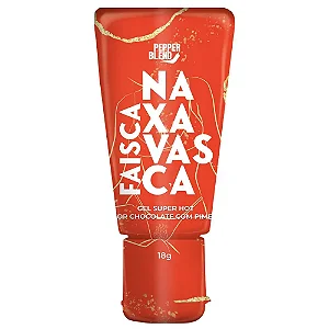 Gel Comestível Excitante Faísca Na Xavasca 18g - Sabor Chocolate com Pimenta