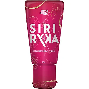 Siri Ryka Gel Lubrificante Comestível Esquenta,Gela e Vibra 18g- Extrato de Jambu, Aromas de Caju e Lichia, Arginina -