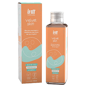 Óleo Para Massagem Corporal de Coco Tropica Velvet Skin 130ml Intt