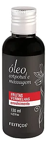 Óleo Corporal Massagem 120ML Feitiços Aromáticos - FRUTAS VERMELHAS-