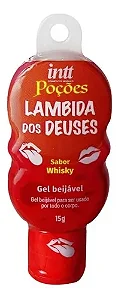 Gel Comestível Beijável Massageador Para Oral Sabor Whisky 15gr Intt