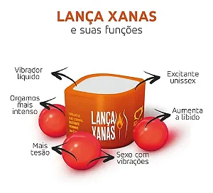 Bolinha Excitante Lança Xanas Vibrador Liquido Com  03 Unidades