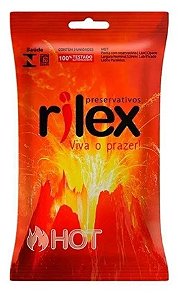 Preservativo Masculino Hot Com 3 Unid- Rilex