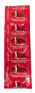 Preservativo Lubrificado Com 3 Unid Morango- Rilex