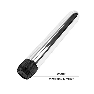 YOUVIBE- Vibrador Personal Multivelocidade Liso Metálico 17 Cm | Cor: Prata