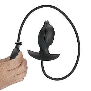 Plug Anal Inflável Com VIBRADOR -Pretty Love-Recarregável Via USB