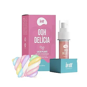 Ooh Delícia INTT – Calda Beijável de Marshmallow  com Toque Picante, 11g de Prazer Intenso