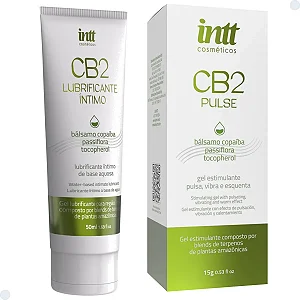 Cb2 Lubrificante Intimo Com Base de Terpenos Base Dágua 50ml Intt- Pulsa-Vibra e Esquenta
