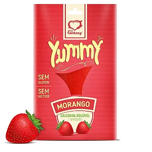 Calcinha Comestível Yummy 1 Unidade Sabor Morango