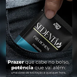 Sachê Sedentão Excitante Masculino Vasodilata e Aquece 5g