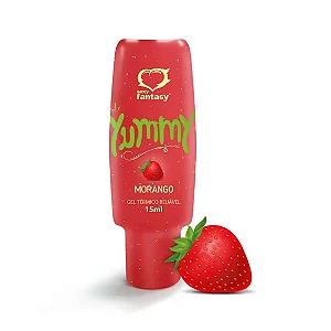 Yummy Gel Térmico Beijável Sabor Morango 15ml