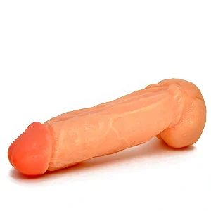 Pênis Kong com Escroto em Silicone 16 x 5 cm