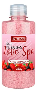 Sais De Banho 250g Relaxante, Esfoliante, Hidrata & Refresca Frutas Vermelhas