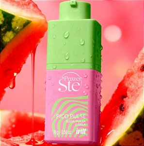 Pico Pulse Intt Sugador em Gel Que Pulsa Suga Vibra e Excita -Unissex Picolé Melancia