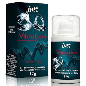 Vibration Power Ice Gel Com Efeito de Vibração, Pulsação e Aquecimento 17ml- VINHO TINTO