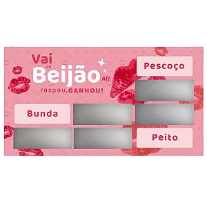 Raspadinha do Beijo Brincadeira Erótica